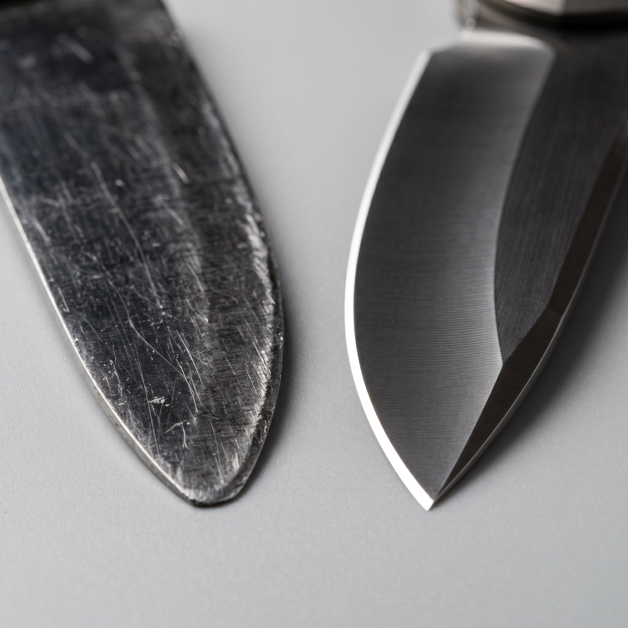 LOW GRADE STEEL DULLS FAST