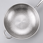 Fenn Forged Hammered Stir-Fry Pan, angled view