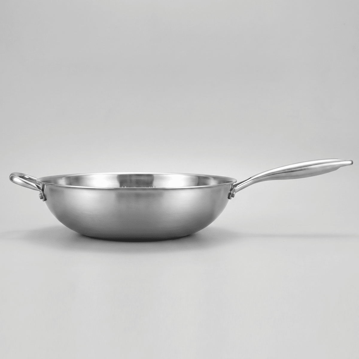 Forged Hammered Stir-Fry Pan side view