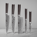 Fenn 5-piece Damascus-pattern kitchen knife set