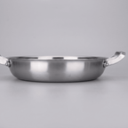 Fenn Forged Hammered Dual-Handle Pan, angled view