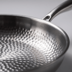 Fenn hammered frying pan,interior view