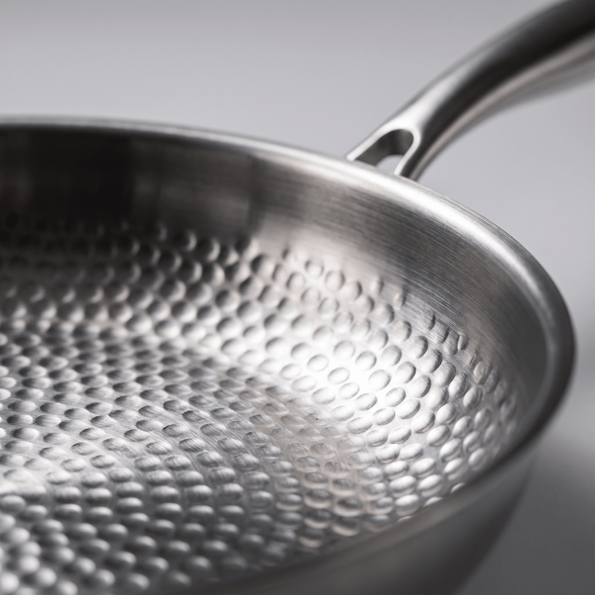 Fenn hammered frying pan,interior view