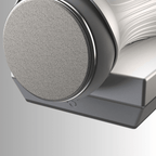 Close-up of Fenn rolling knife sharpener wheels
