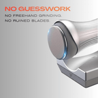 Diagram of Fenn rolling knife sharpener features