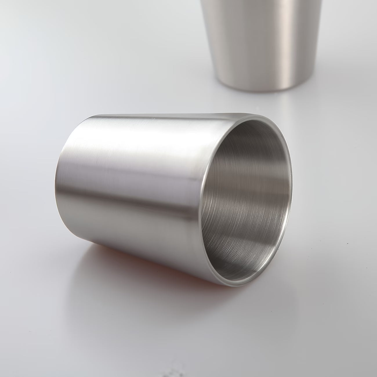 Detail view of Fenn stainless steel cup
