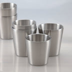 Fenn stainless steel cups stacked, set of 4