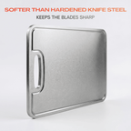 Fenn titanium cutting board, angled view
