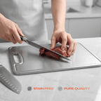 Fenn titanium cutting board cutting meat