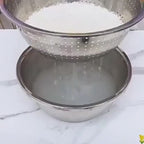 Fenn prep bowl set demo video showing grating, straining, and mixing